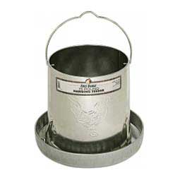 Free Range Galvanized Hanging Chicken Feeder  Harris Farms